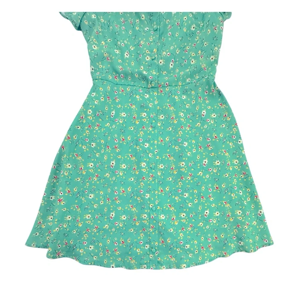 Ava And Yelly | Big Girls Printed Challis Kelly Green Dress | Size 16 | NWOT NEW